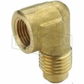 Dixon Tube Elbow, 1/4 in Nominal, SAE Flare x FNPT, Brass 150F-4-4